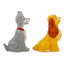 Ensemble de salière et poivrière en céramique Disney Lady and The Tramp
