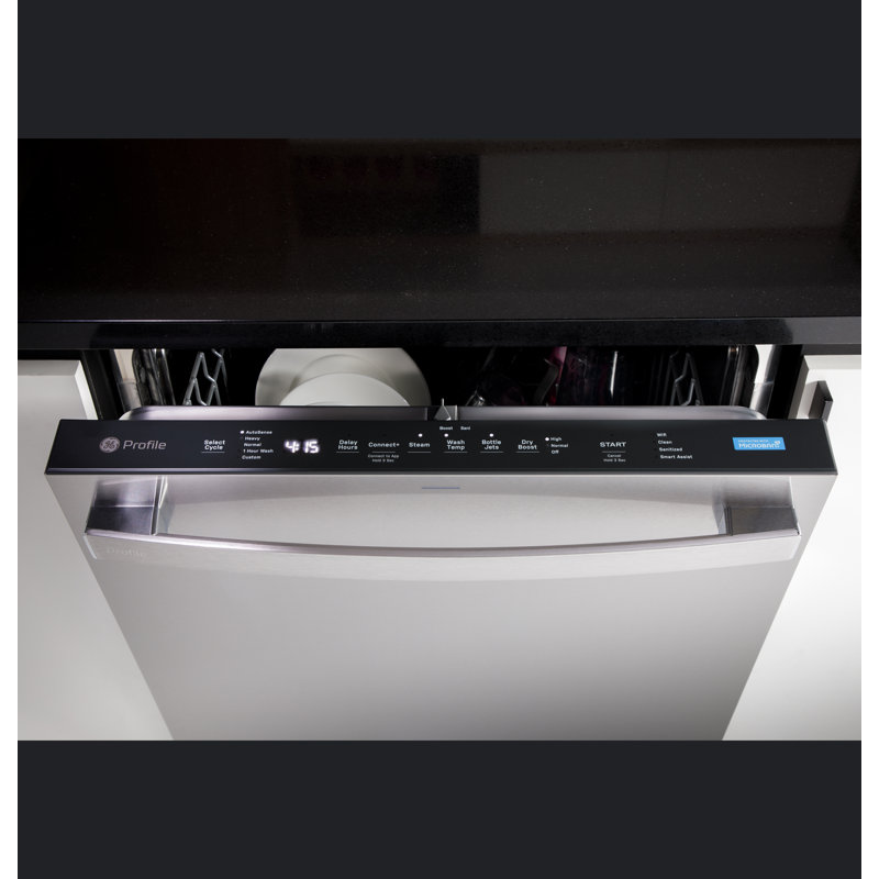 24" 45 dBA Built-in Fully Integrated Dishwasher With Hidden Controls, Black Stainless
