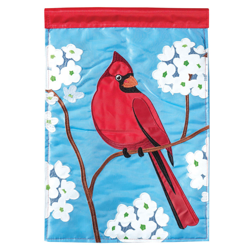 Drapeau de jardin extérieur en nylon Carpio, H 18 po x l 13 po