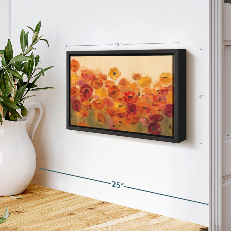 Impression sur toile Vibrant Summer Poppies, H 9 po x l 13 po