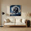 «Space Apollo programme commemoratives», art mural en métal gris-462382250