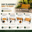 Banc de parc en acier et bois massif Kambrya