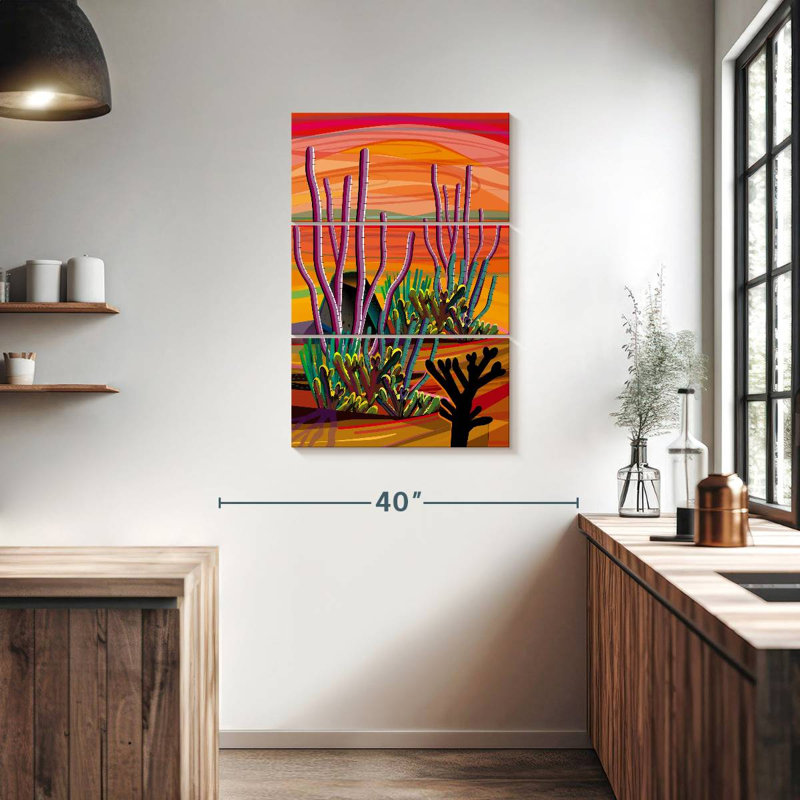 Harnek Wild Desert Cactus, H 38 po x l 24 po