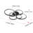 1-Black aperture LED dimmable industrial ceiling light