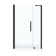 Pasadena 47.99'' W 72.01'' H Frameless Square Reversible Shower Kit