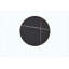 Table basse ronde de luxe moderne 23,6 po, plateau en panneau de fibres à densité moyenne avec texture UV et bordure en acier inoxydable-575769226