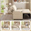 3 Seater Fabric Sofa & Chaise-1783108103