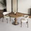Table de bistro ronde en bois massif de style milieu du siècle-1830834111