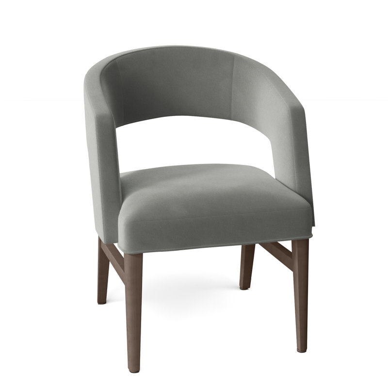 Chaise avec accoudoirs Bryant, Amande chamois, 9953 Étain