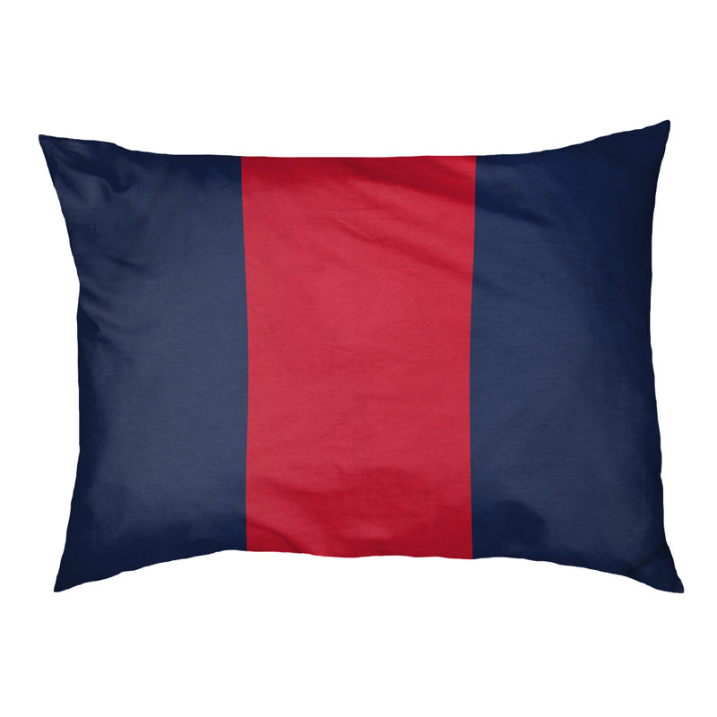 Oreiller pour chien Philadelphia, Moyen (l 28 po x P 18 po x H 9,5 po), Bleu marine / rouge / bleu marine