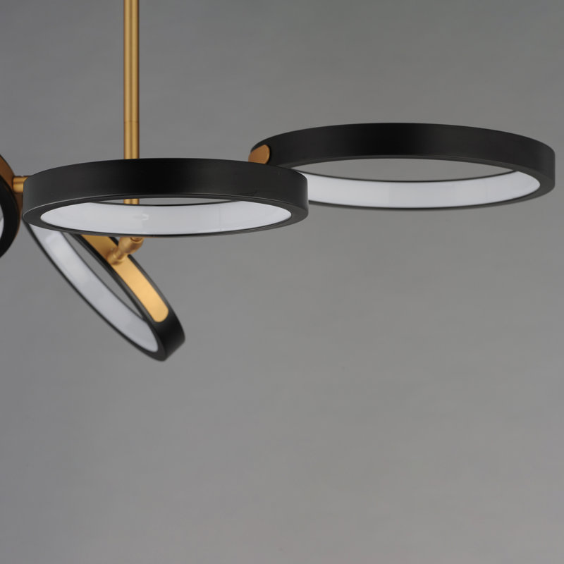 Hoopla-Chandelier, Black / Gold