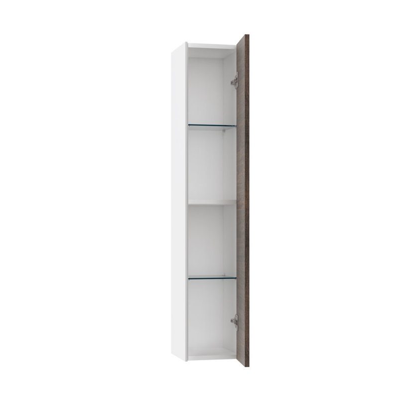 Dorcus Linen Cabinet, Dark Brown