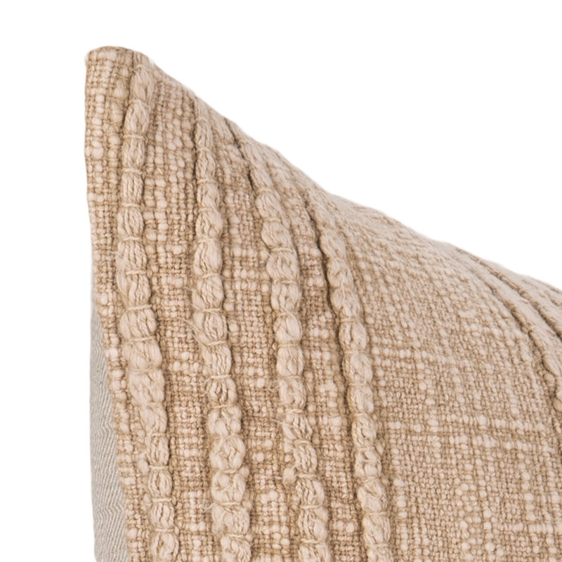 Gratitude Indoor/Outdoor Pillow Cover & Insert, Natural, Rectangle 14"H x 20"W