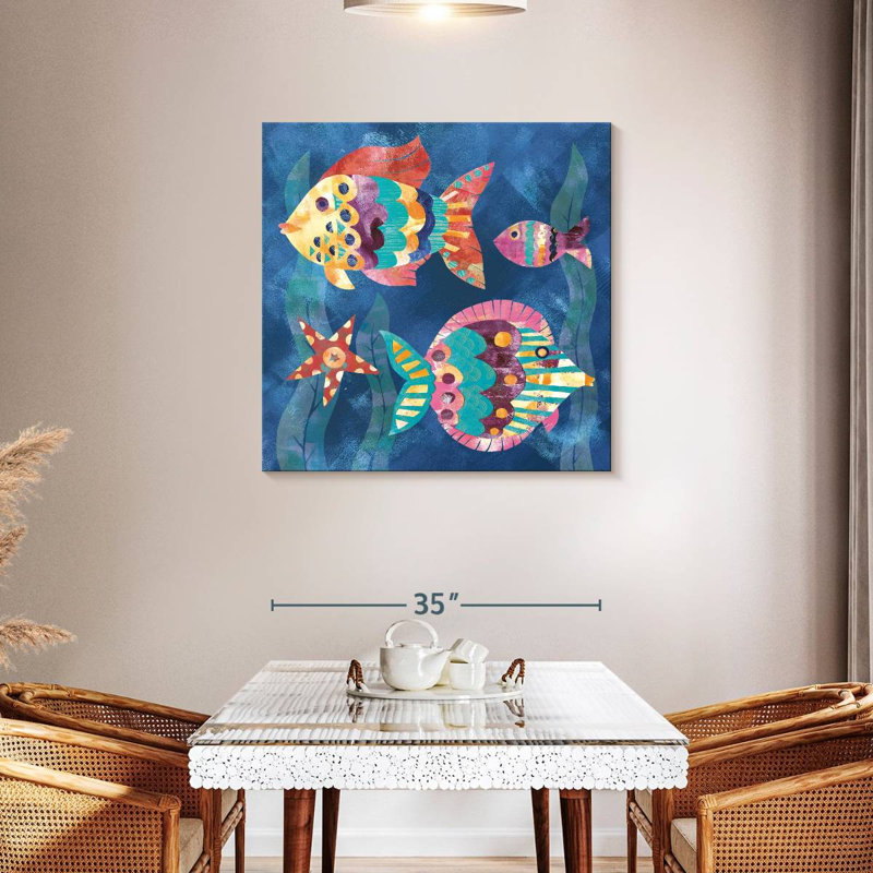Ashelle Boho Reef Fish II, H 36 po x l 36 po