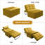 Twin 93.98cm Upholstered Convertible Sofa-213353690