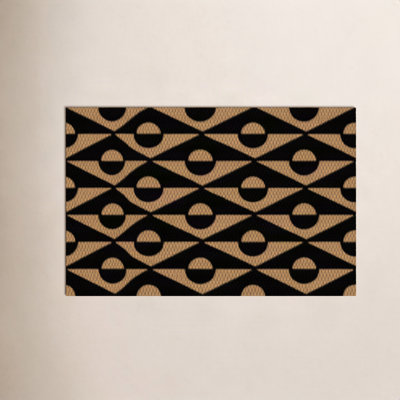 Neighburly Non-Slip Geometric Doormat