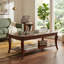 Traditional Coffee Table With Curved Legs-633500971