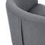 Une chaise de 25,5 po de largeur et des pieds, des coussins et des coussins noirs et élégants pour une maison de cactus avec sièges en plastique ajoutent du style à