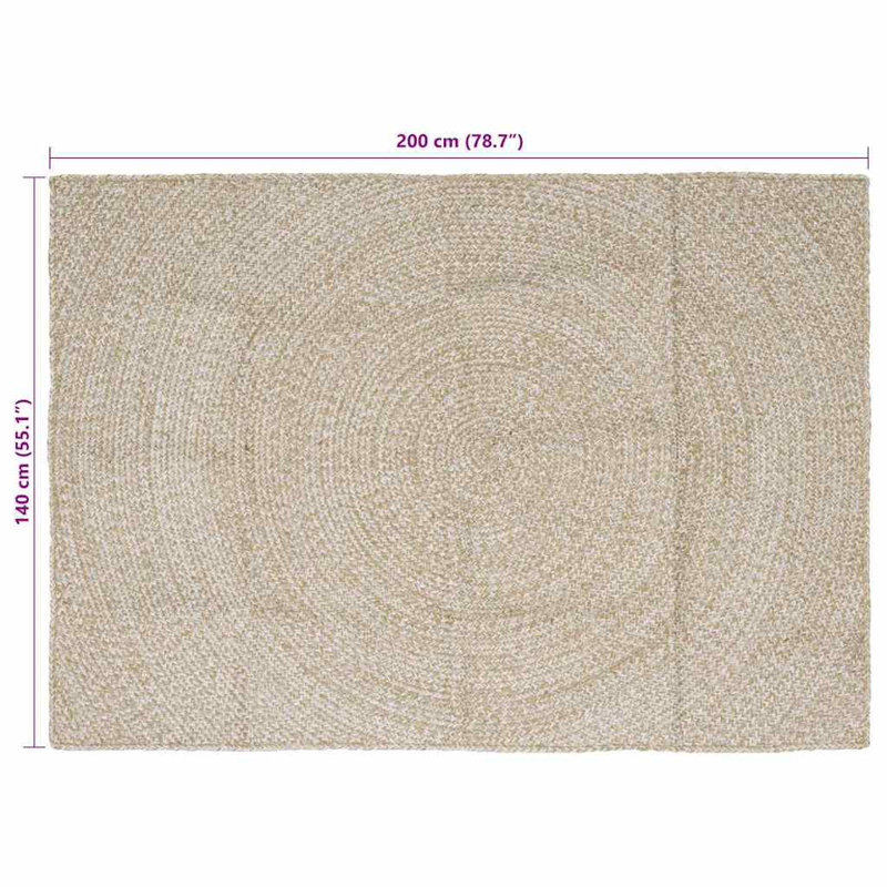 Solid Colour Standard Area Rug, Rectangle 140 x 200 cm
