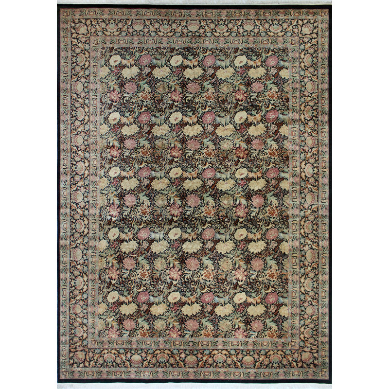 Massimo One-of-a-Kind 11'10" x 16'4" New Age Rectangle Wool Area Rug in Black