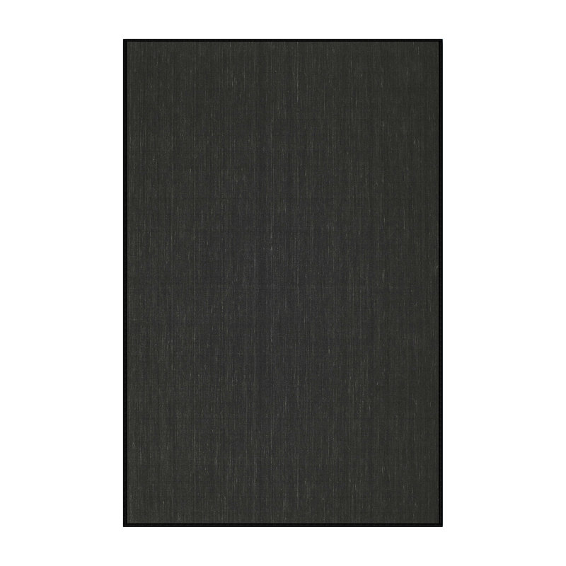 Tapis contemporain noir, Rectangle 4 pi x 6 pi