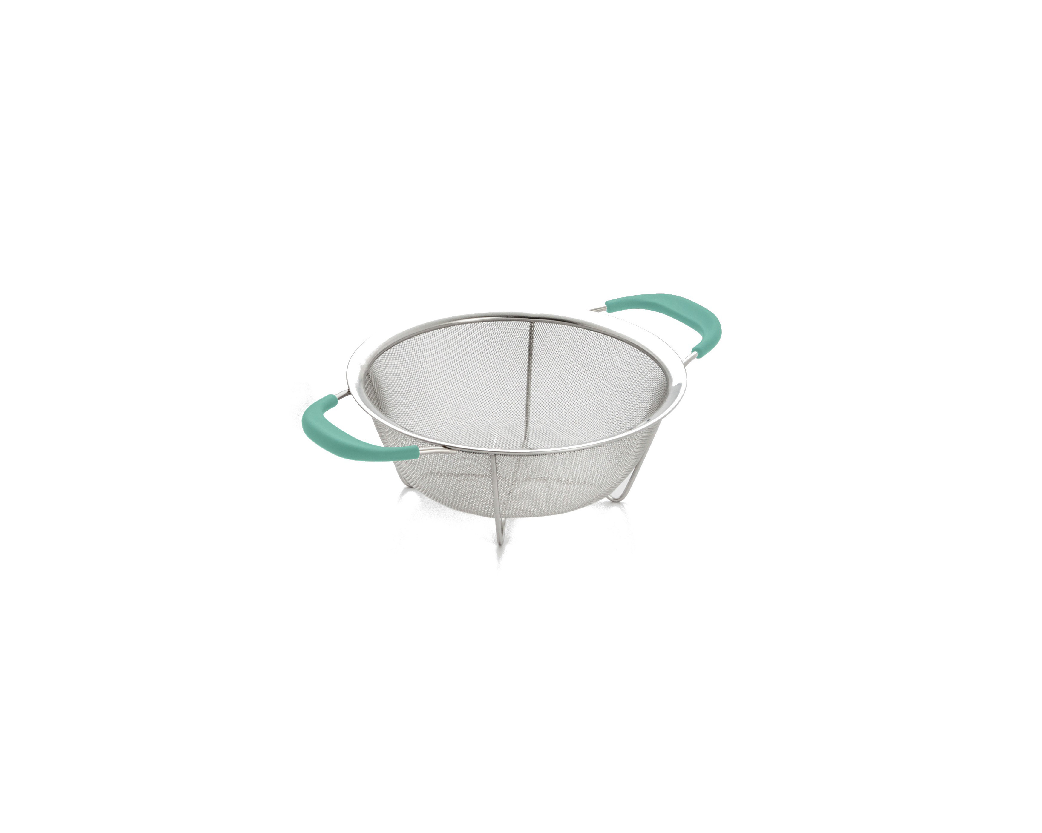 Cook Pro Set Of 3 Stainless Mesh Colander With Handles Red & Reviews ...