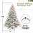 Pre-Lit Flocked Artificial Christmas Tree-1736533679