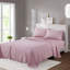 4 draps pour grand lit de 100% microfibre de style imprimé de feuilles gaies, douces et lisses, pour toute l'année - Convient aux matelas de 16 po, contient 1 lit plat de l 90 po x l 102 po, ajusté 60 po x L 80 po + P 14 po , 2 taies d'oreiller-118916155