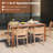 Bylas Rectangular Acacia Solid Wood Outdoor Dining Table Yes ,-1157002640