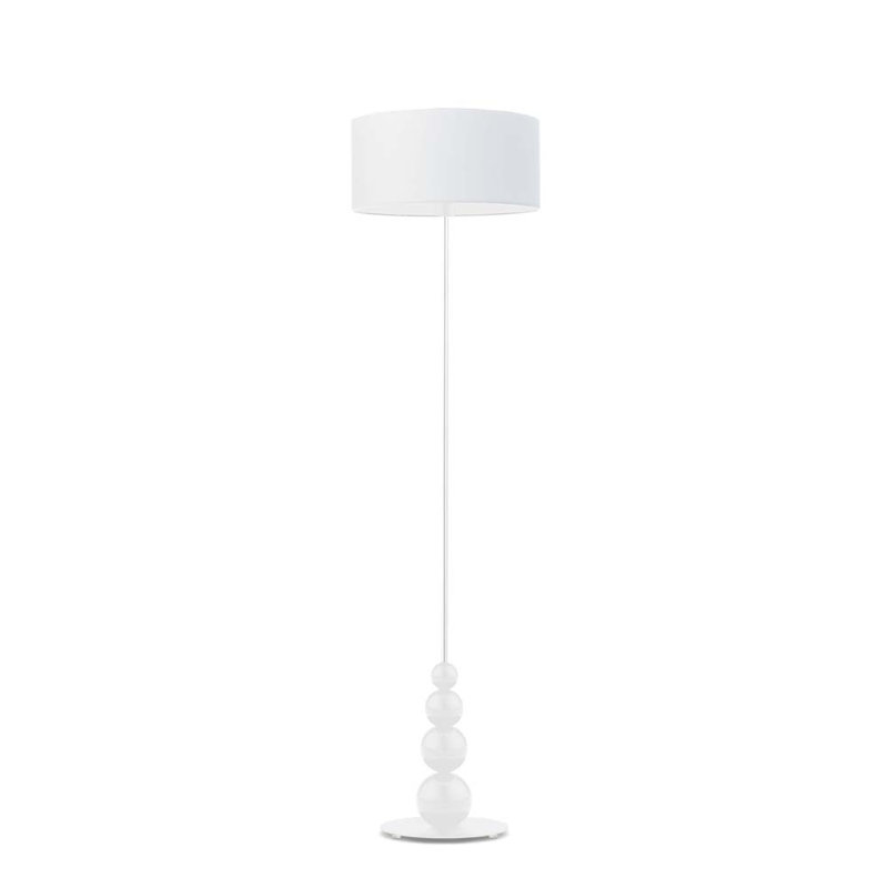 Fahey 166cm Traditional Floor Lamp, White, White