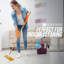 Bamboo Floor Mop with Microfibre Washable Cleaning Pads