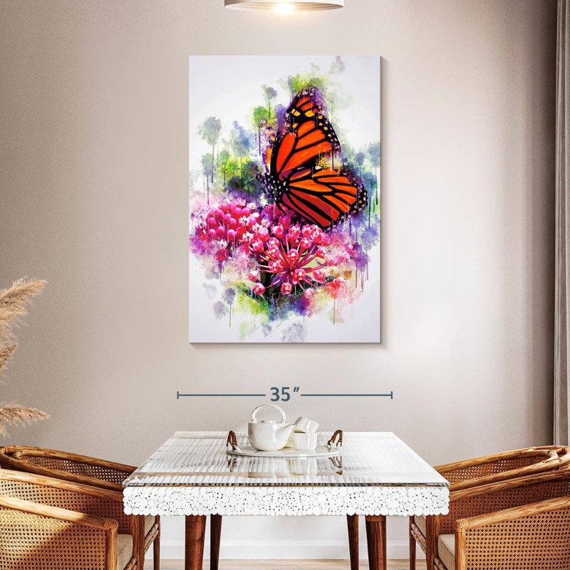 Brampt Garden Monarch Butterfly, 48" H x 32" W