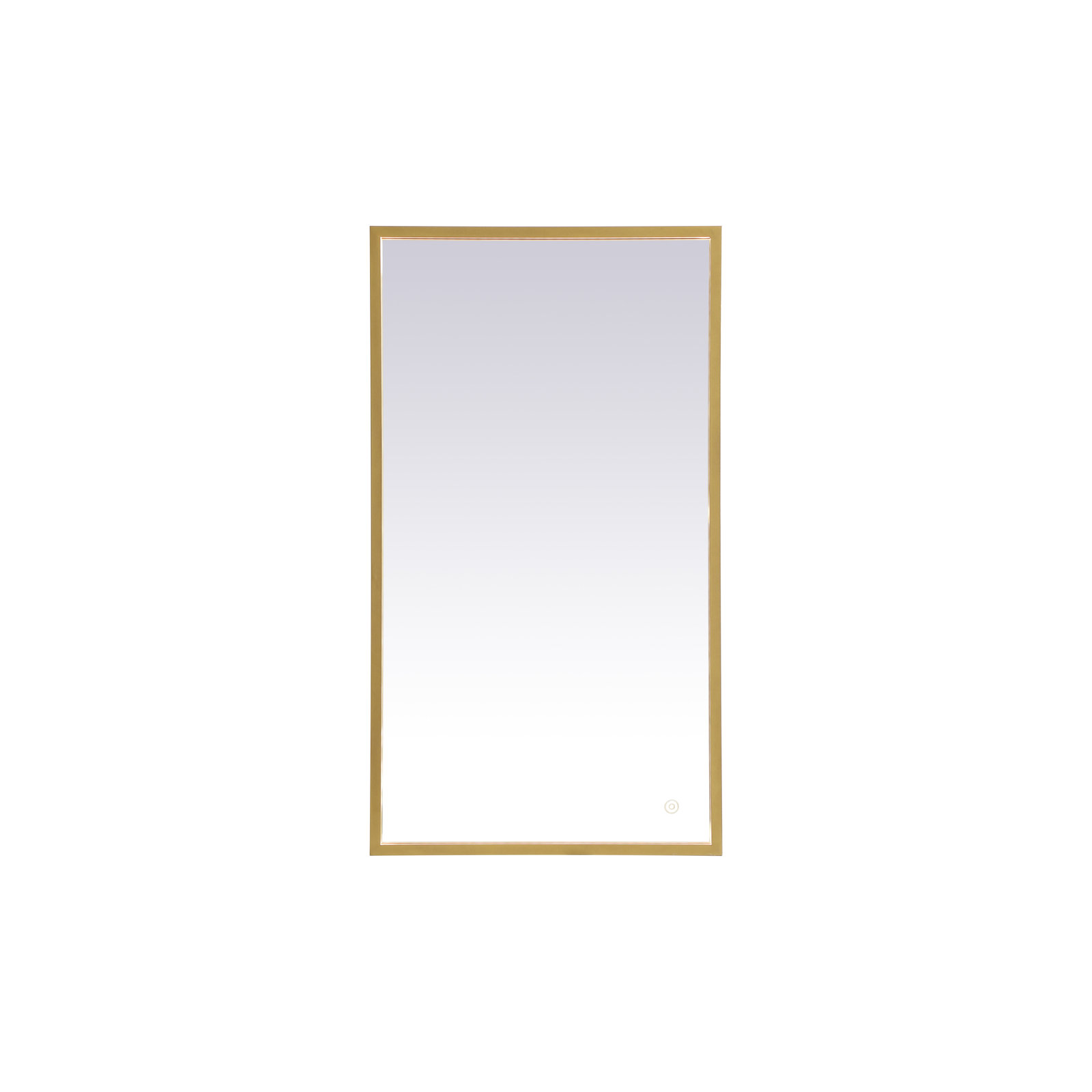 Piche Aluminum Mirror, Brass, 20" x 36"