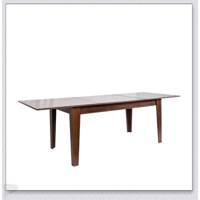 Large Extendable Dining Table With Woodgrain Top, For Family Gatherings And Space-Saving Design