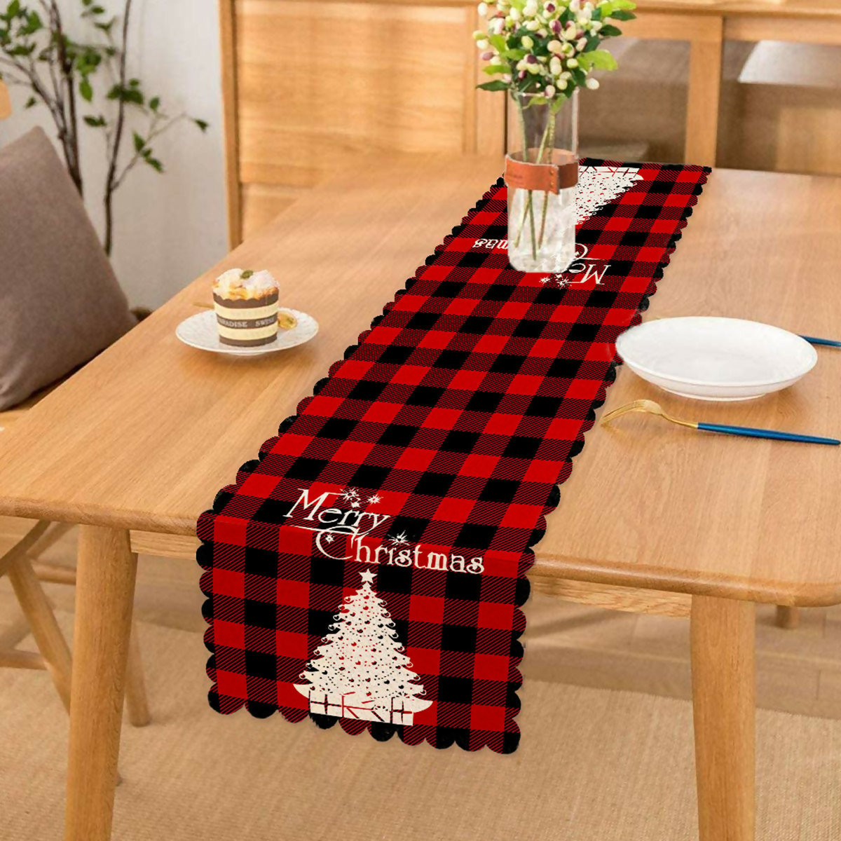 The Holiday Aisle® Chemin de table de Noël et des Fêtes - festif, idéal ...