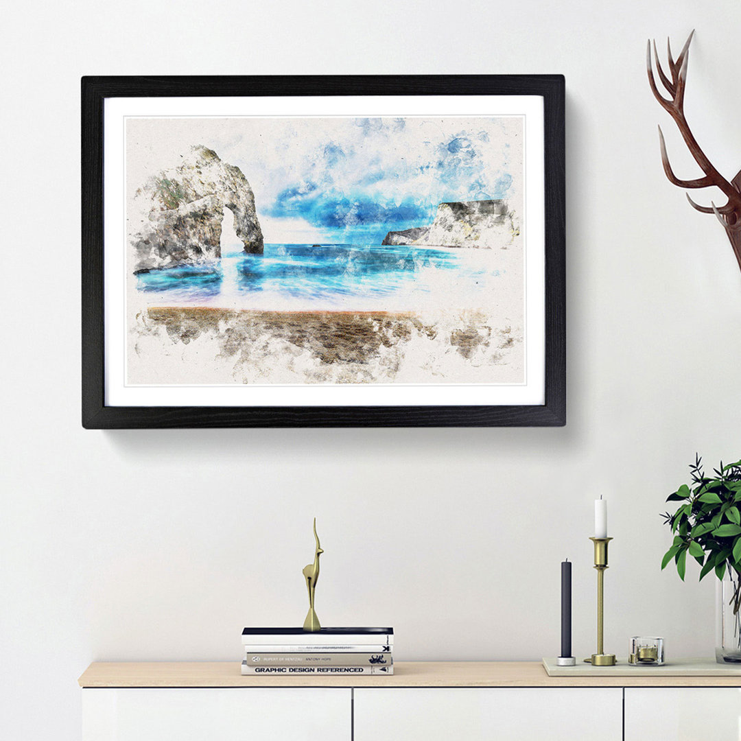Durdle Door Cliffs In Wareham - Picture Frame Painting