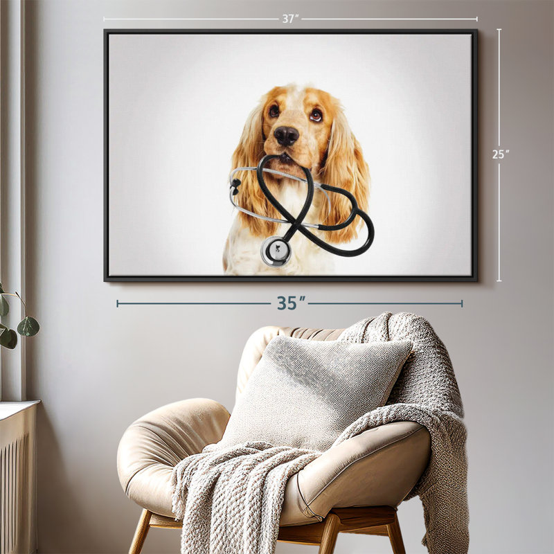 Animal «Doctor Dog», H 25 po x l 37 po