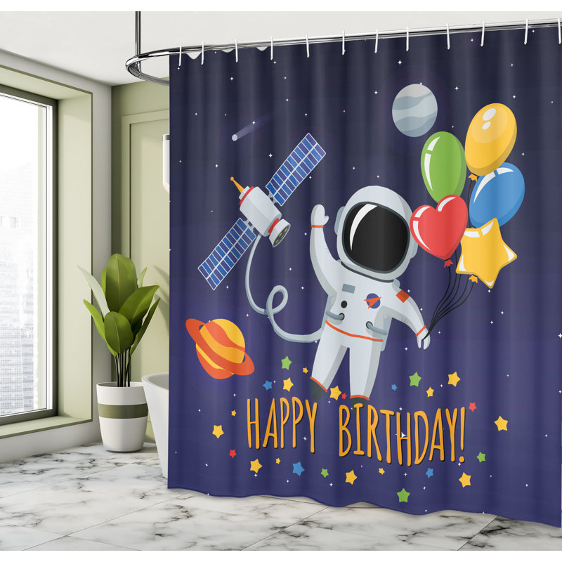 Shower Curtain with Hooks Included, 84"H x 69"W