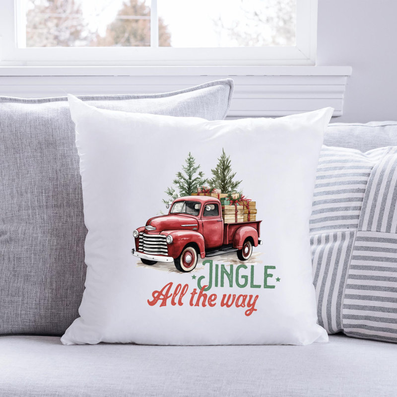 Christmas_29 Polyester/Polyester Blend Reversible Throw Pillow, 20" x 20"