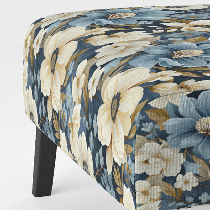 Fauteuil de chambre rembourré Blue Coastal Dreams