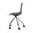 Julyana Modern Office Task Chair with Upholstered Fabric Seat, Padded Cushion, and Rolling Metal Base-2107065757