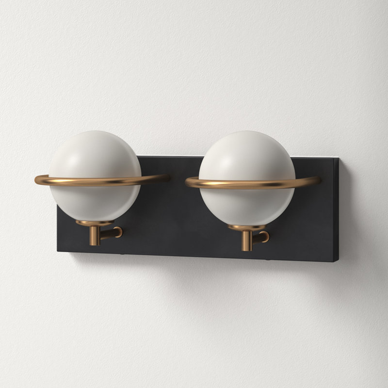 Bertram 2 Light Frosted Dimmable Vanity Light
