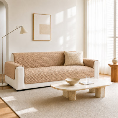 Ensemble de housse de coussin antidérapant 3 pièces avec housses pour accoudoirs séparés