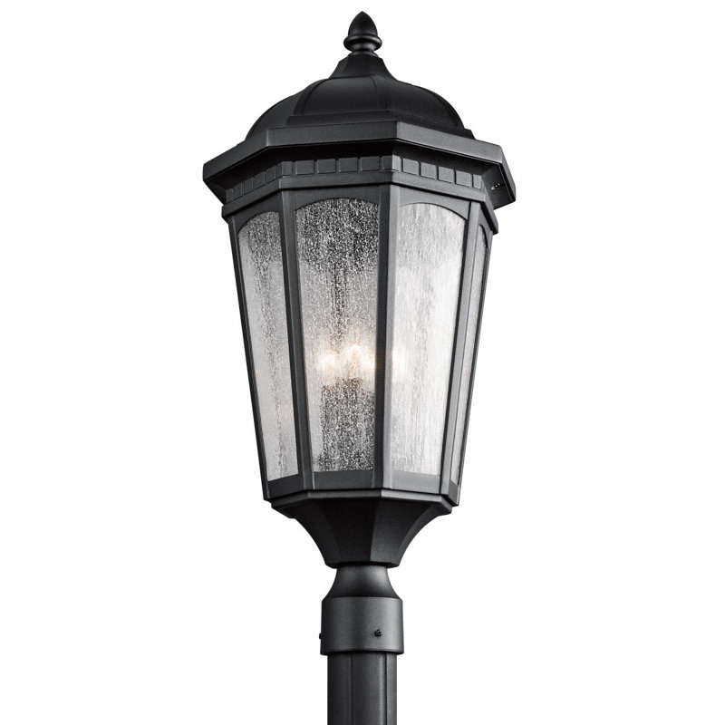 Tête de lanterne d'extérieur 3 lumières Flinders, Noir texturé