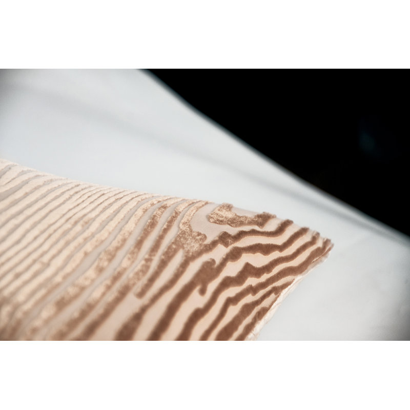  Rectangle Velvet Pillow Cover & Insert, Square 18"H x 18"W, Latte