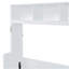 Grand lit escamotable mural avec placard et tiroirs, grand lit, blanc-1966136633