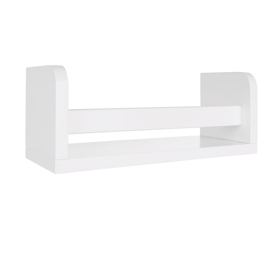 RiverRidge Kids 2pc 10" Compact Floating Wall Mount Bookshelves for Playroom, Living Room, or Office - White (Set of 2) RiverRidge Home