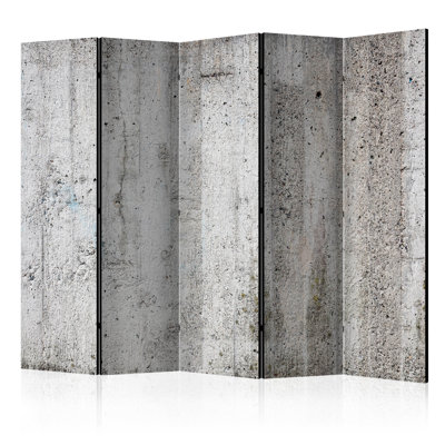 225cm W x 172cm H 5 - Panel Wood Folding Room Divider