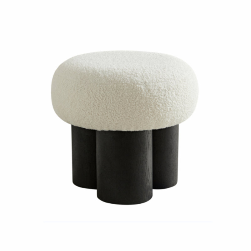 Keylianis Upholstered Ottoman, Black