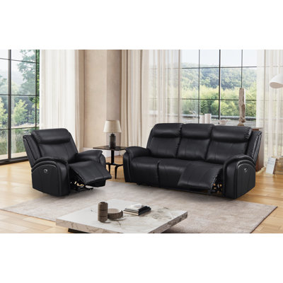 Achillies 2 - Piece Faux Leather Living Room Set